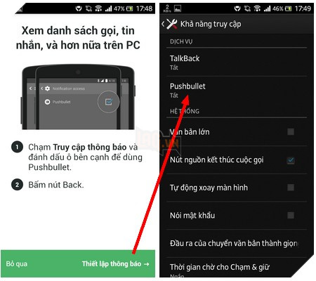 Thủ thuật giúp nhận tin nhắn, cuộc gọi trên smartphone từ máy tính