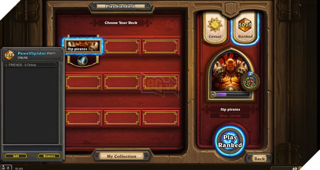 Chơi 3 ngày và không nạp tiền, game thủ đã đạt Rank cao nhất Hearthstone