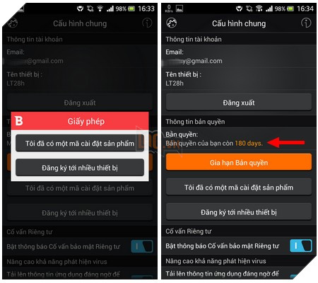Hướng dẫn sử dụng và những tính năng chính của BitDefender Mobile Security & Antivirus