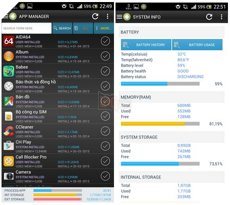 Smart App Manager giúp nhận biết dễ dàng hơn những ứng dụng từ lâu đã không còn sử dụng đến