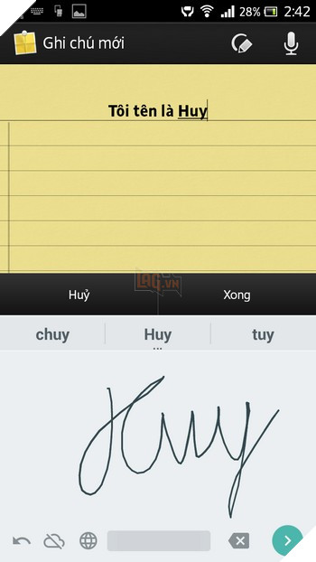 Như vậy, bạn đã hoàn tất các bước thiết lập của ứng dụng nhập bằng chữ viết tay của Google.