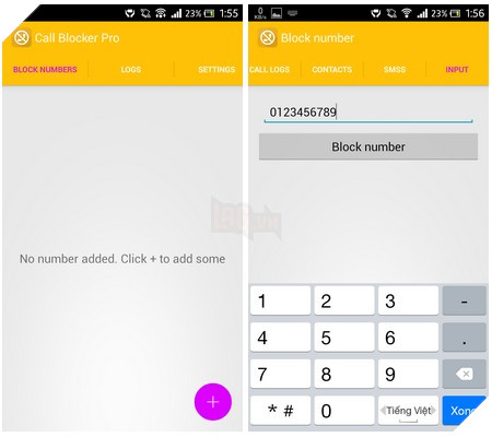 Ứng dụng nhỏ gọn giúp chặn cuộc gọi và tin nhắn trên smartphone