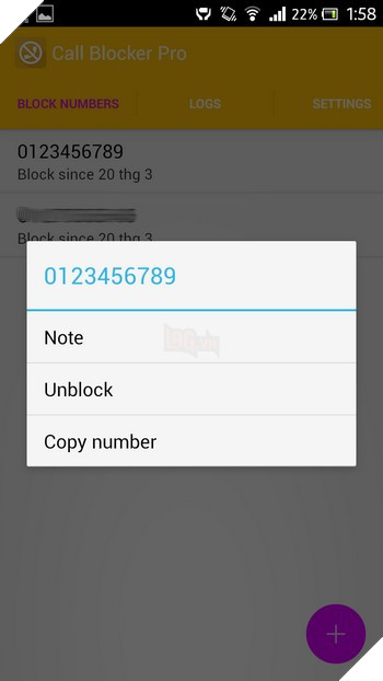 Ứng dụng nhỏ gọn giúp chặn cuộc gọi và tin nhắn trên smartphone