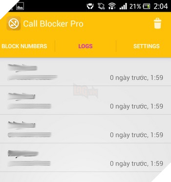Ứng dụng nhỏ gọn giúp chặn cuộc gọi và tin nhắn trên smartphone