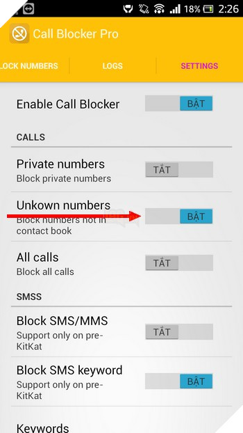 Ứng dụng nhỏ gọn giúp chặn cuộc gọi và tin nhắn trên smartphone