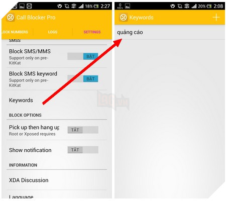 Ứng dụng nhỏ gọn giúp chặn cuộc gọi và tin nhắn trên smartphone