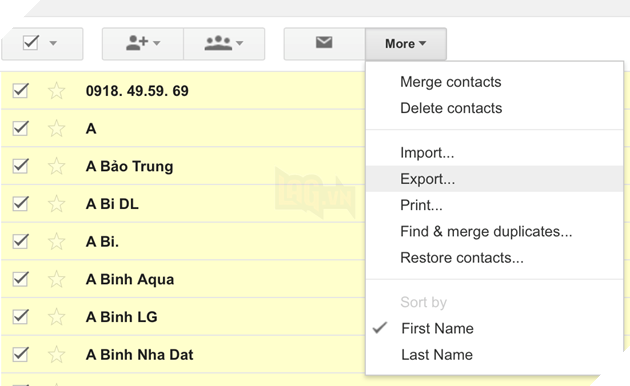 Bước 1: Truy cập
vào Gmail