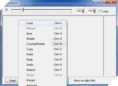 Nội dung hình ảnh được chọn sẽ hiển thị ngay trên giao diện chính của phần mềm.