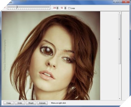 Nội dung hình ảnh được chọn sẽ hiển thị ngay trên giao diện chính của phần mềm.