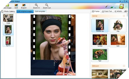 Phần mềm sẽ chia ra các hiệu ứng theo 4 nhóm riêng biệt, nằm ở menu bên phải, bao gồm: