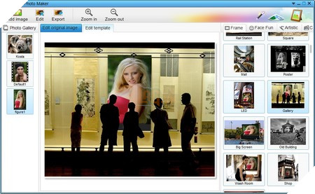 Phần mềm sẽ chia ra các hiệu ứng theo 4 nhóm riêng biệt, nằm ở menu bên phải, bao gồm:
