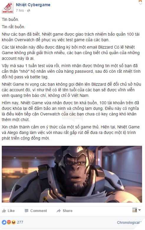 Bó tay với vài game thủ cố tình lấy cắp tài khoản Overwatch sau khi được chơi miễn phí 2