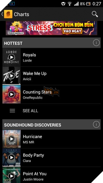 Ứng dụng Android giúp tìm kiếm thông tin bài hát qua giai điệu