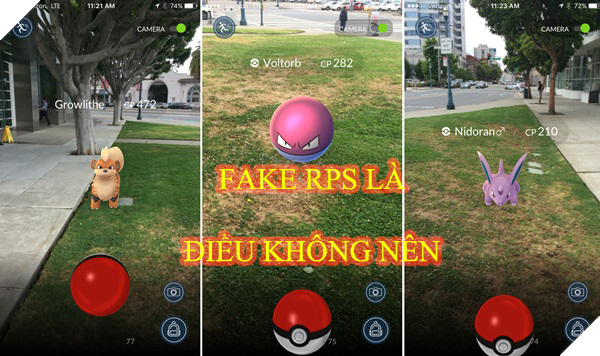 Fake GPS trong Pokemon GO là điều không nên