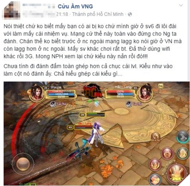 Bom tấn Cửu Âm VNG gặp nhiều lỗi nghiêm trọng, game thủ phẫn nộ kêu than