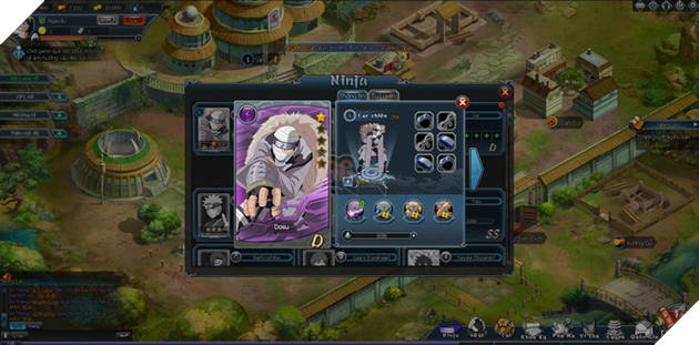 
Giao diện về đồ đạc và kỹ năng của mỗi Ninja.
