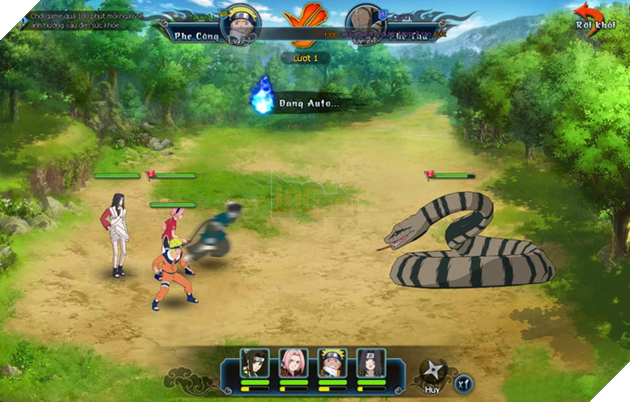 
Chiến đấu vời Boss mãng xà.
