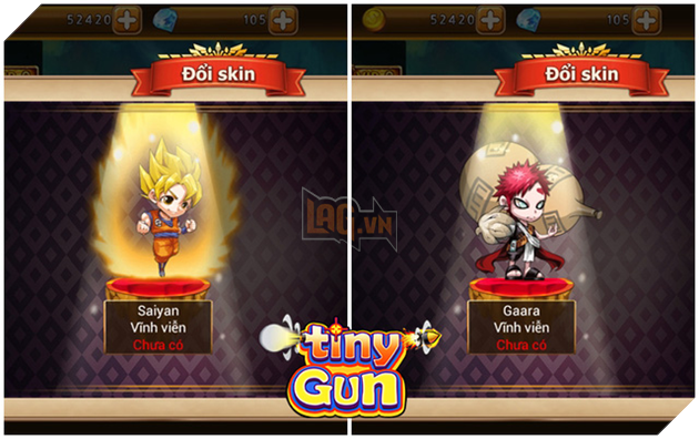 
Thậm chí có thể đổi skin của nhân vật thành những các anh hùng manga nổi tiếng
