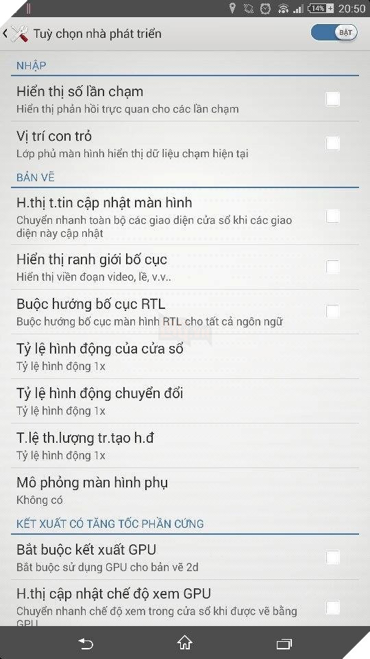 Doi cach bo tri tu phai sang trai tren smartphone Android hinh anh 2