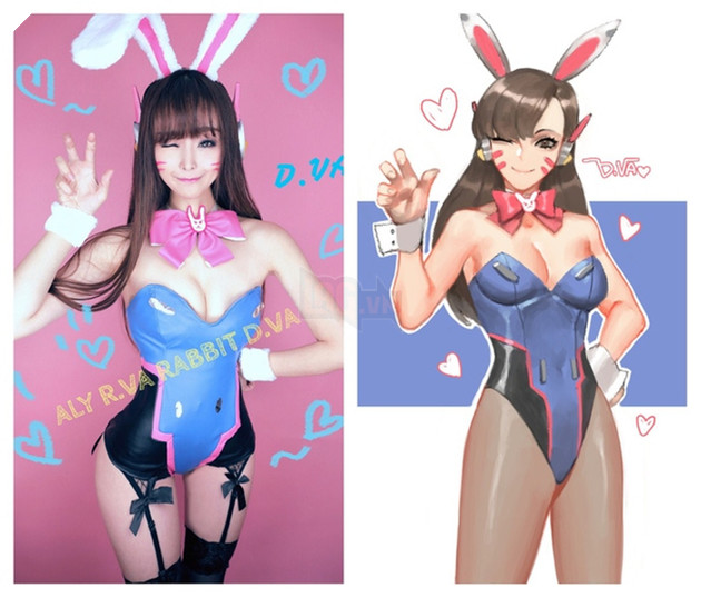 Cosplay D.Va Thỏ Ngọc (Overwatch) khiến fan hâm mộ không khỏi trầm trồ