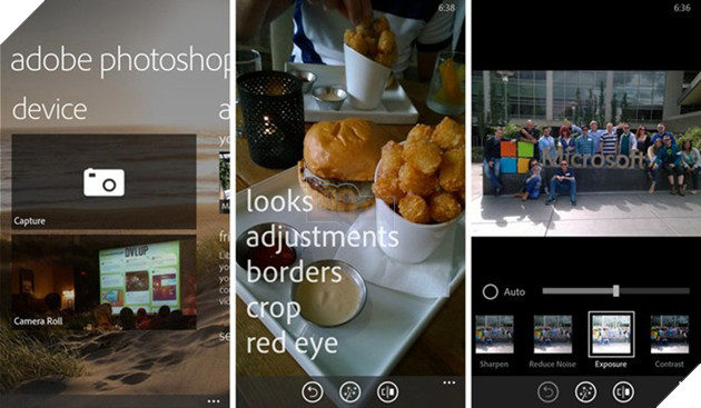 Các ứng dụng Photoshop Express giúp cắt cúp hình, căn thẳng, tự động tinh chỉnh và cân bằng lại các thông số ánh sáng, giúp bức ảnh đẹp như ý.