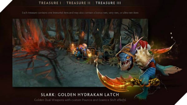 Các trang bị game thủ có thể được nhận trong Immortal Treasure III