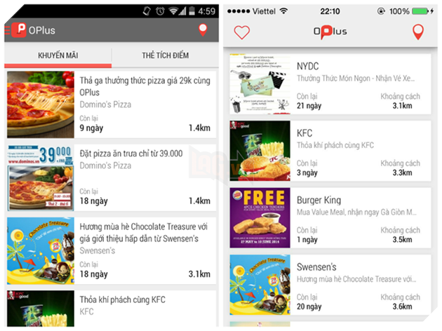 OPlus - ung dung danh rieng cho tin do am thuc va giai tri hinh anh 1