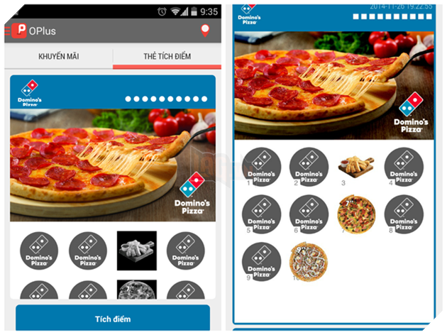 Tích điểm dễ dàng trên OPlus Android và iOS app.