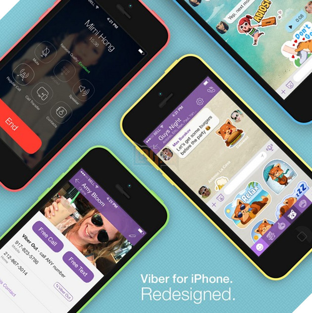 Viber nang cap phien ban iOS co giao dien phang va don gian hinh anh 2
