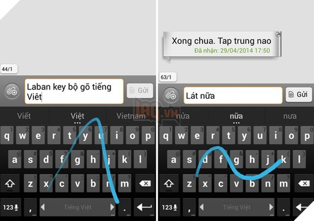 Tính năng vẽ dấu ngay trên bàn phím của Laban Key.