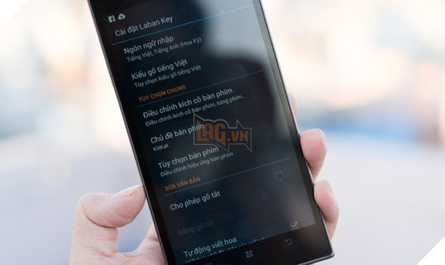 Các tùy chọn được bố trí trực quan giúp người dùng nhanh chóng tùy biến bàn phím.
