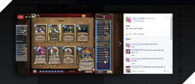 
Với tính năng stream trực tiếp thông qua Facebook, bất kì game thủ nào cũng có thể trở thành streamer từ không chuyên cho đến chuyên nghiệp
