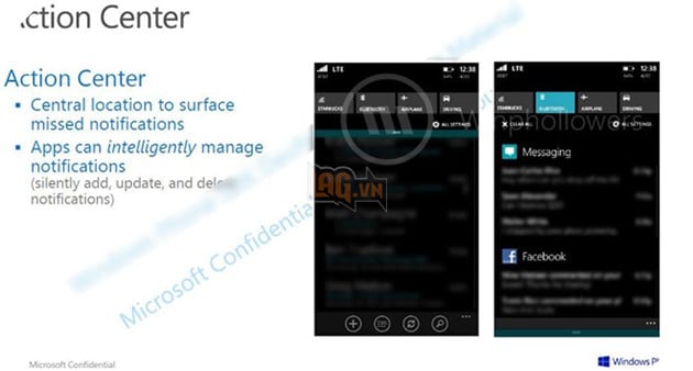 Windows Phone 8.1 lai lo anh chup ve Notification Center moi hinh anh 1