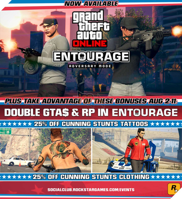 GTA V Online tiếp tục cập nhật, giới thiệu chế độ chơi mới, thêm sự kiện khuyến mãi