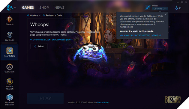 Overwatch, Diablo, World of Warcraft... đồng loạt bị tấn công từ chối dịch vụ