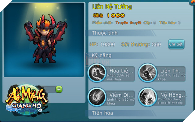 Liên nộ tướng với kỹ năng thứ 4: biến thân Nộ Hồng Liên có sát thương cực mạnh