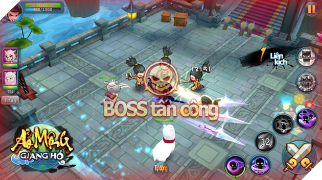 Lớp nhân vật Thích Khách nhận được nhiều sự hỗ trợ từ Đại Bạch sát thương lớn và Thần Thú Cổ với skill hồi máu