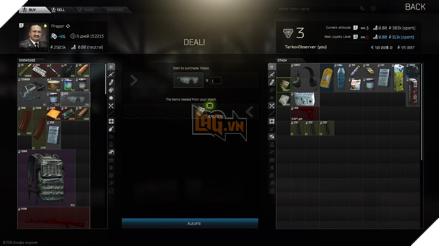 Đa dạng mua bán, trao đổi trong Escape From Tarkov 3