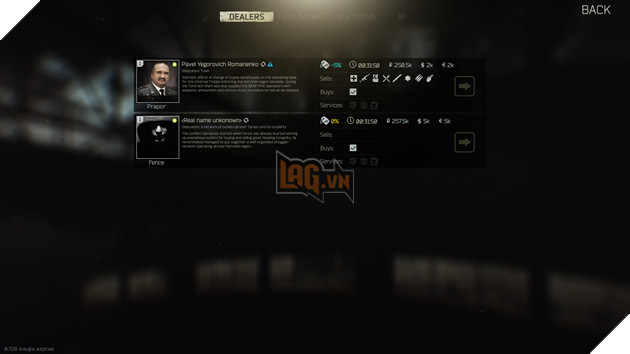 Đa dạng mua bán, trao đổi trong Escape From Tarkov 2