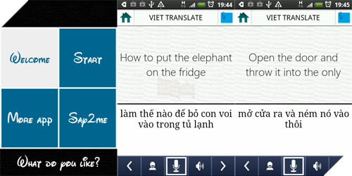 Xuat hien tu dien Viet - Anh bang giong noi tren Android hinh anh 1