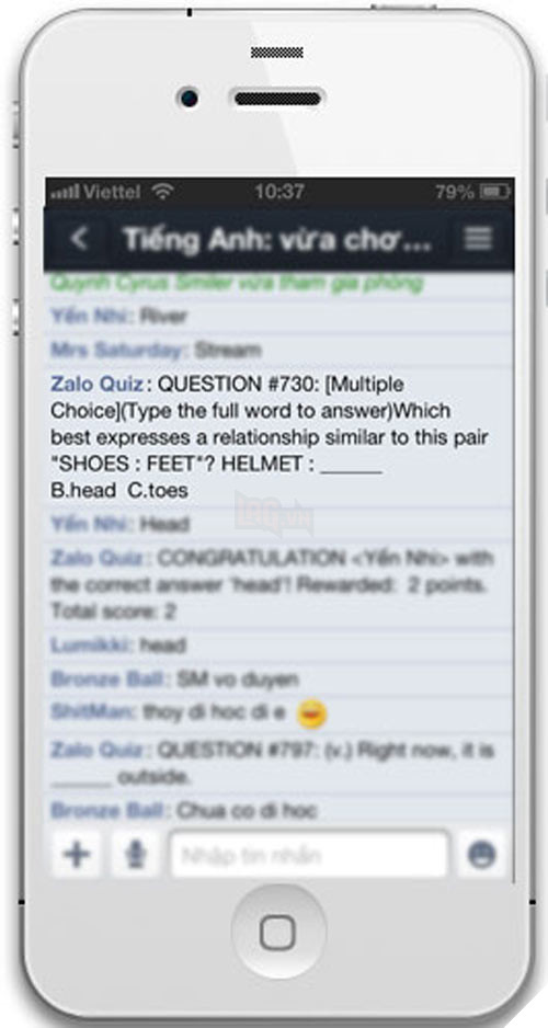 Hoc ngoai ngu tren Zalo hinh anh 2