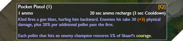 Chi tiết thông số kỹ năng và giọng nói của Kled: Ultimate Xung Phong gần 3 phút mới có 1 lần