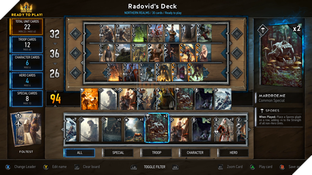 Game thẻ bài của The Witcher dời ngày Closed Beta 2