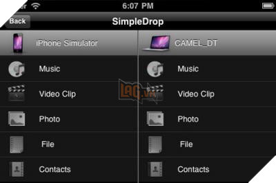 SimpleDrop - ung dung chia se du lieu de dang cho iPhone hinh anh 1