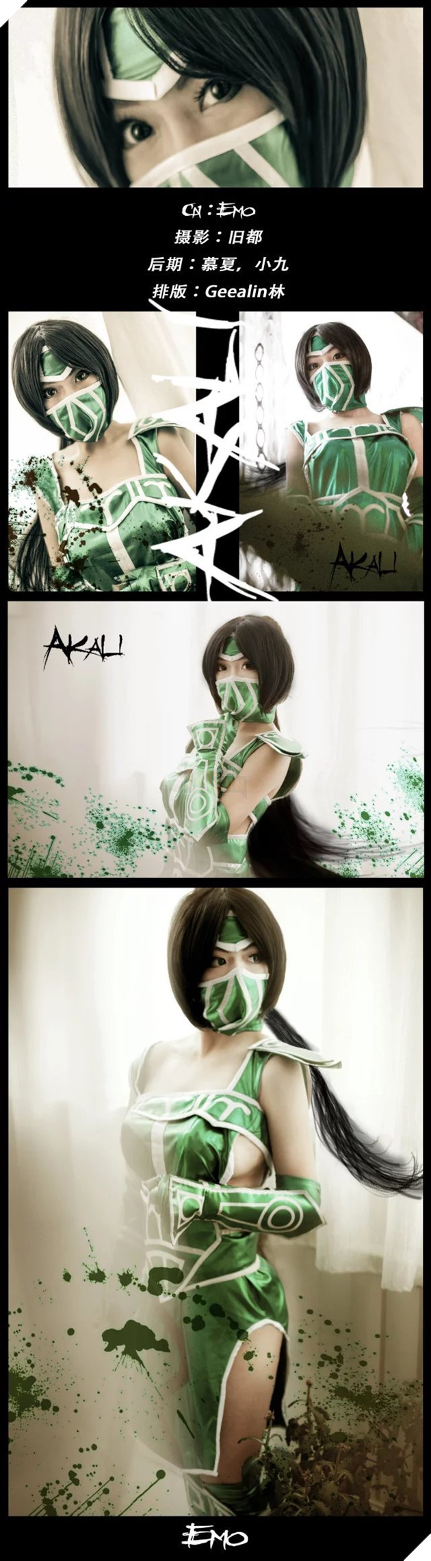 Ngỡ ngàng với cosplay Akali che mặt những vẫn cực gợi cảm