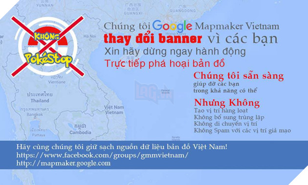 Pokemon GO bị kêu gọi gỡ khỏi Việt Nam vì trẻ trâu phá hoại bản đồ Google