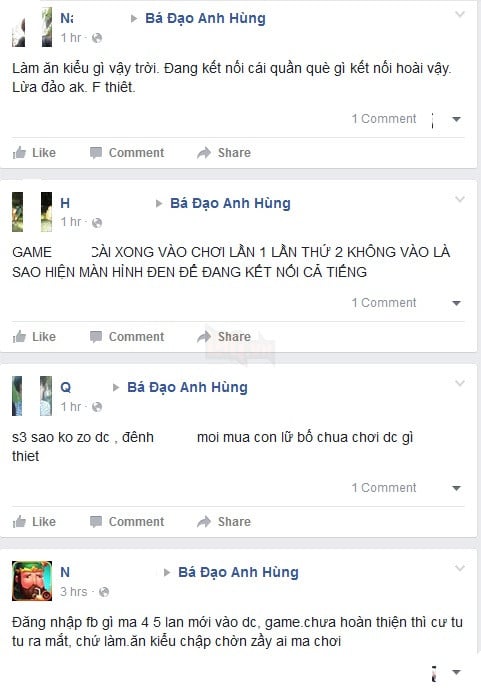 Nhận xét của game thủ Việt về Bá Đạo Anh Hùng ngày đầu mở cửa