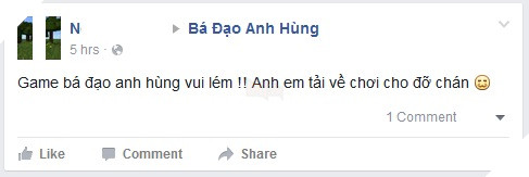 Nhận xét của game thủ Việt về Bá Đạo Anh Hùng ngày đầu mở cửa