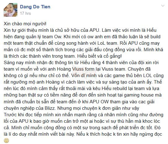 Cộng đồng game thủ Overwatch Việt rung chuyển: Tình trạng độc quyền esport sẽ tái diễn?