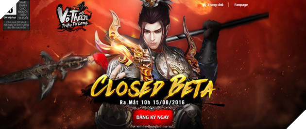 Võ Thần Triệu Tử Long chính thức Closed Beta ngày 15/8 tại Việt Nam
